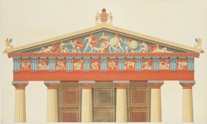 Facade af Jupiters tempel i Aegina (323-27 f.Kr.)